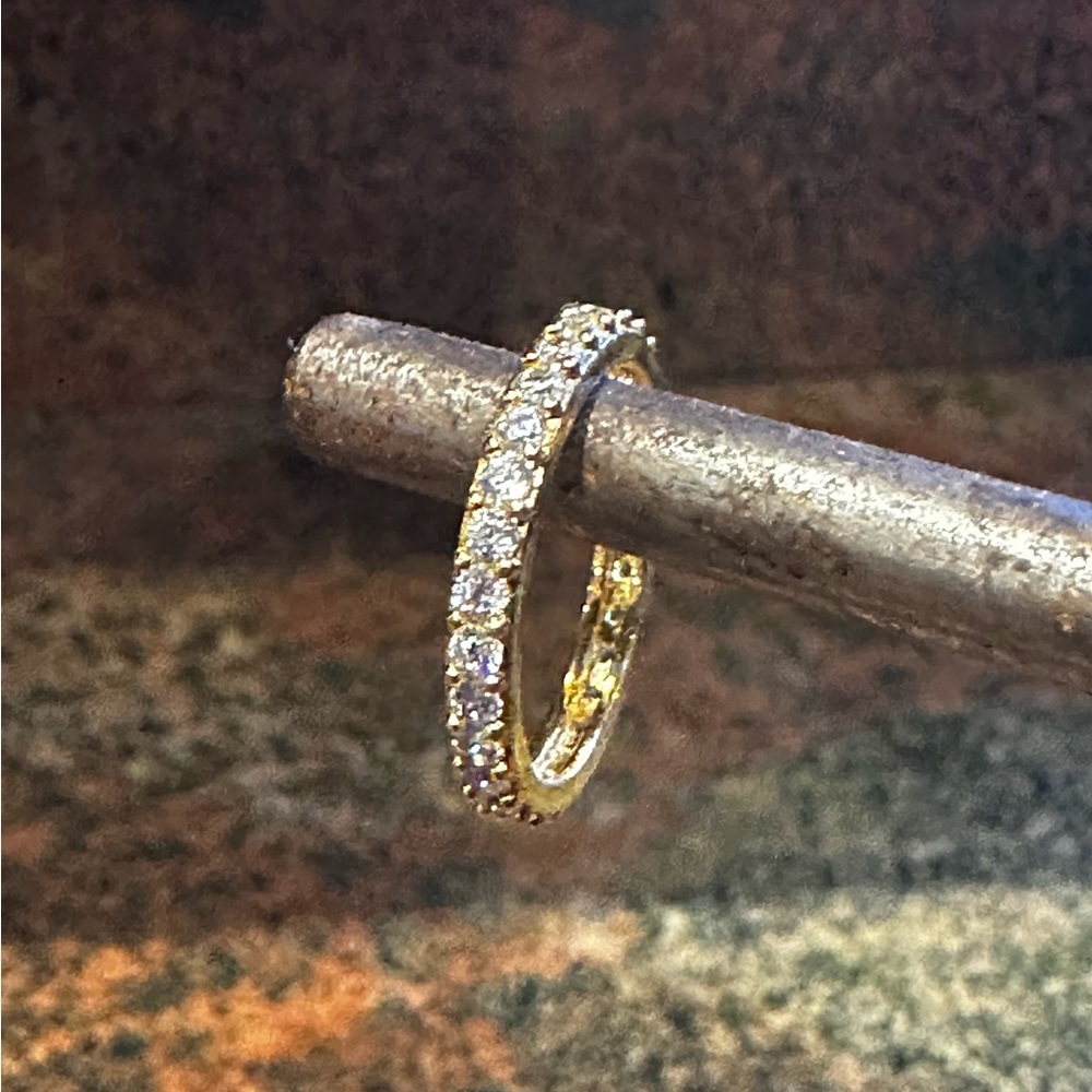 NWT Nadri Gold Tone Eternity Band